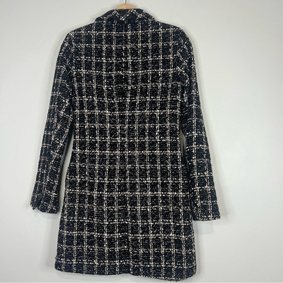Abercrombie tweed blazer dress black size xsmall - Picture 2 of 7